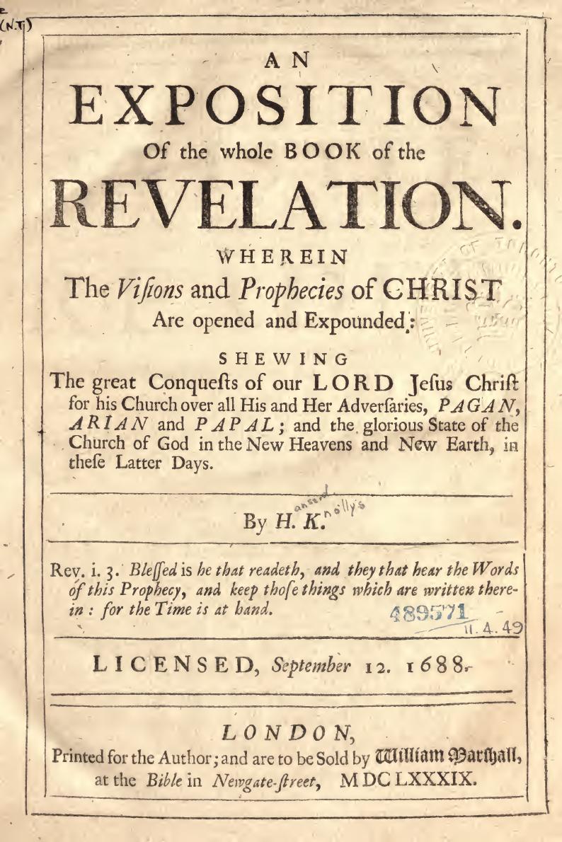 An Exposition of the Whole Book of the Revelation