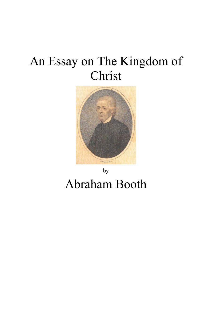 An Essay on the Kingdom of Christ