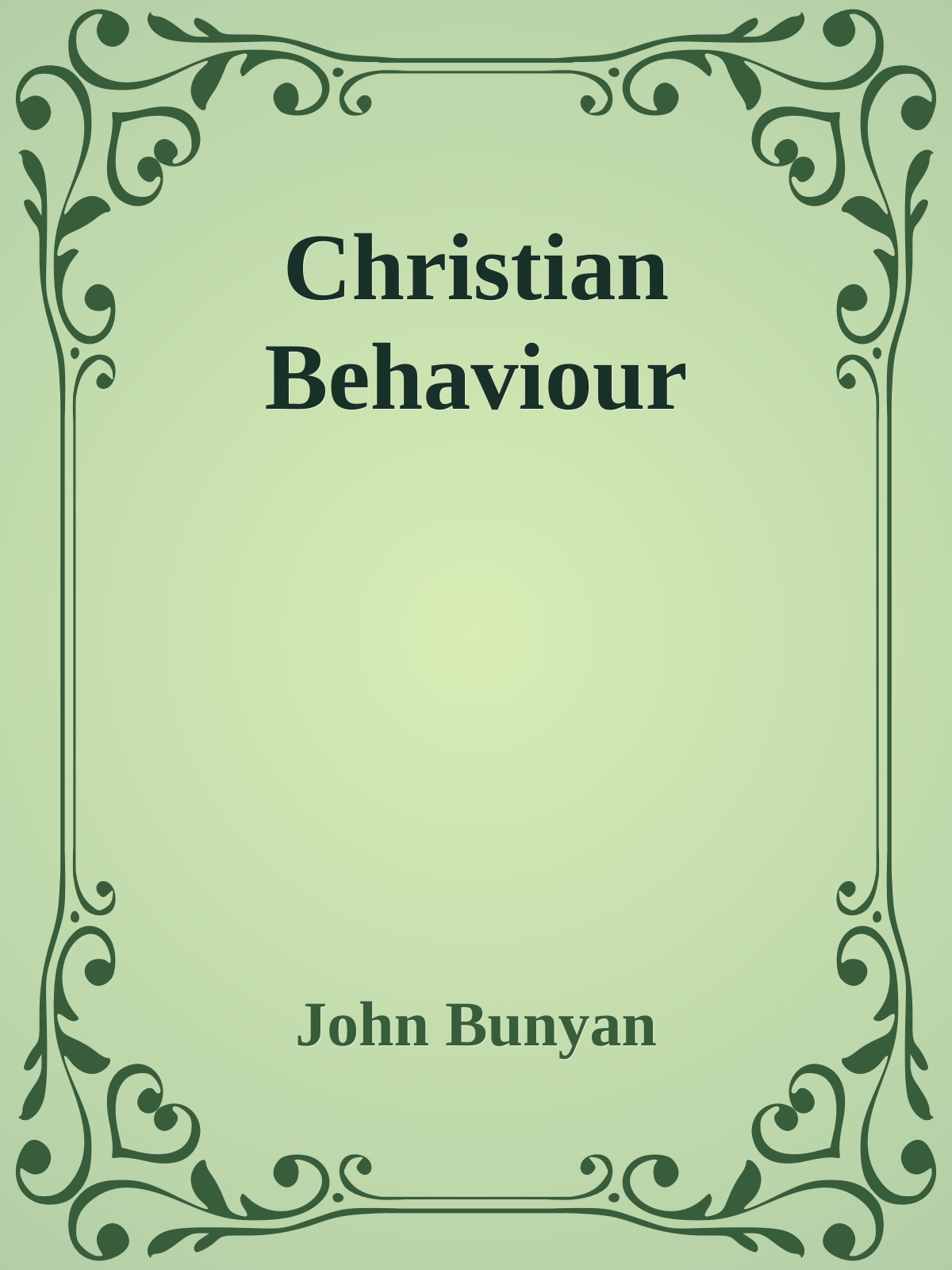 Christian Behaviour