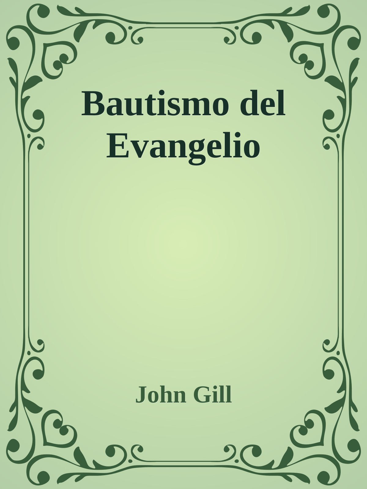 Bautismo del Evangelio