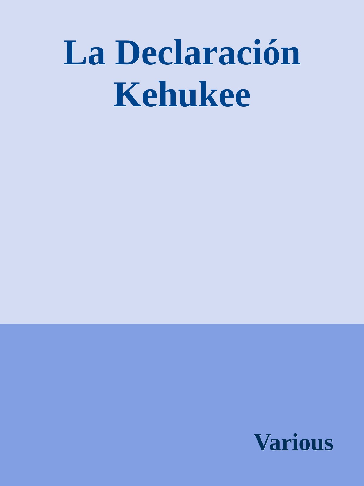 La Declaración Kehukee