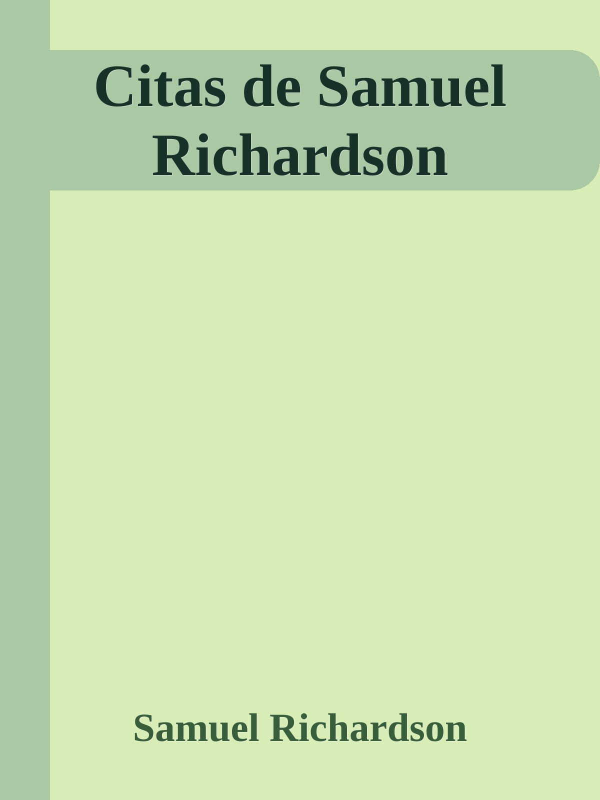 Citas de Samuel Richardson