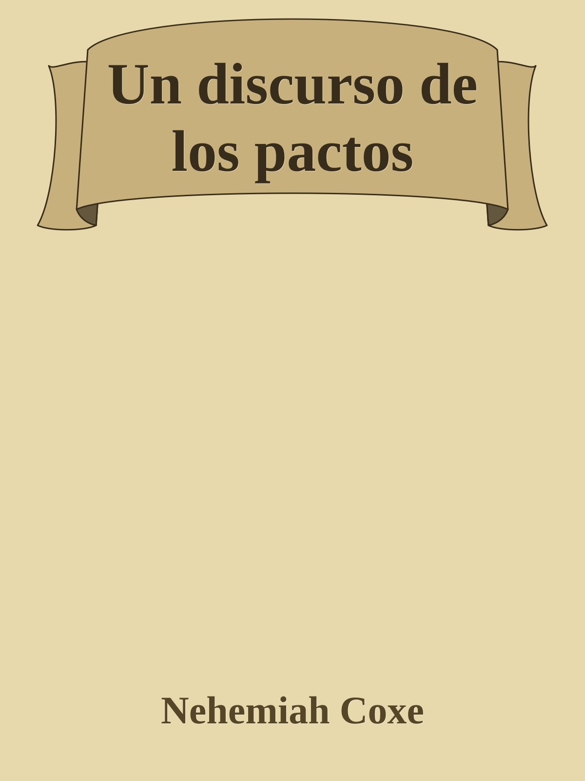 Un discurso de los pactos