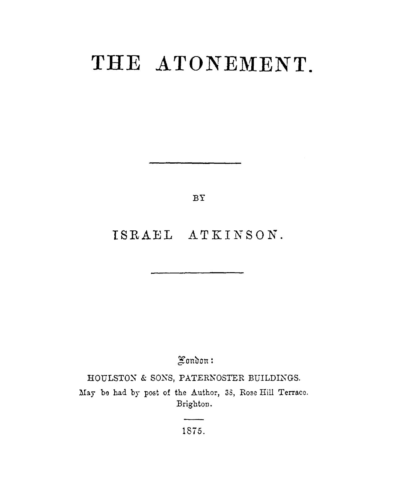 The Atonement