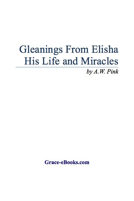 Gleanings From Elisha His Life and Miracles - Arthur W